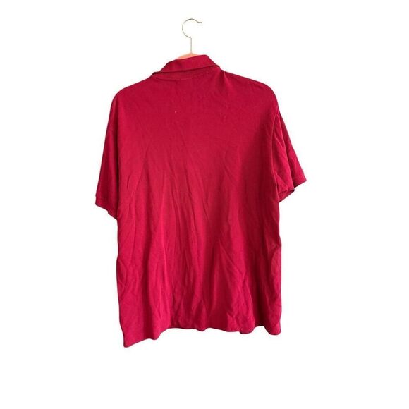 Lacoste Mens Red Pique Short Sleeve Collared Casual Golf Polo Shirt Size 6 - Picture 2 of 8
